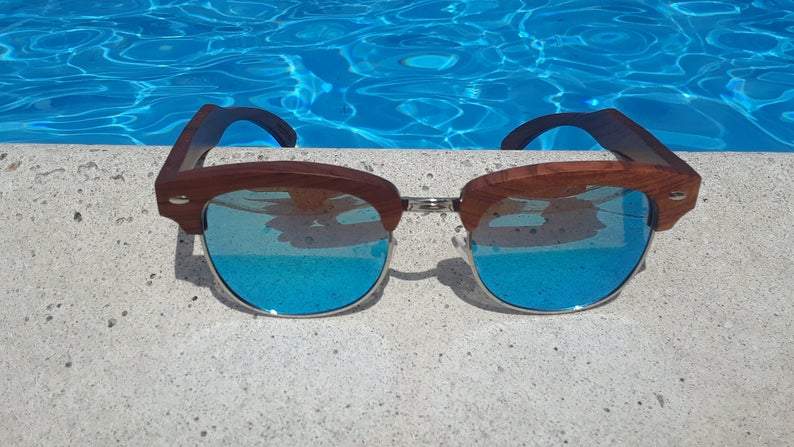 Rage Wooden Sunglasses – Women’s Polarized Eco-Friendly Ebony Frame Shades