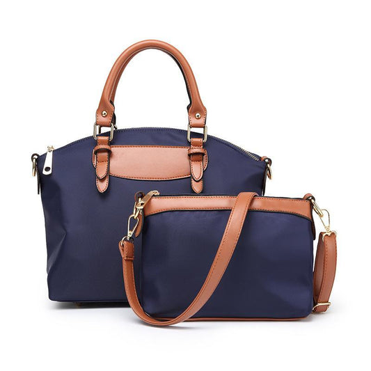 2-Piece Women’s Handbag Set – Waterproof Nylon Tote & Crossbody Bag