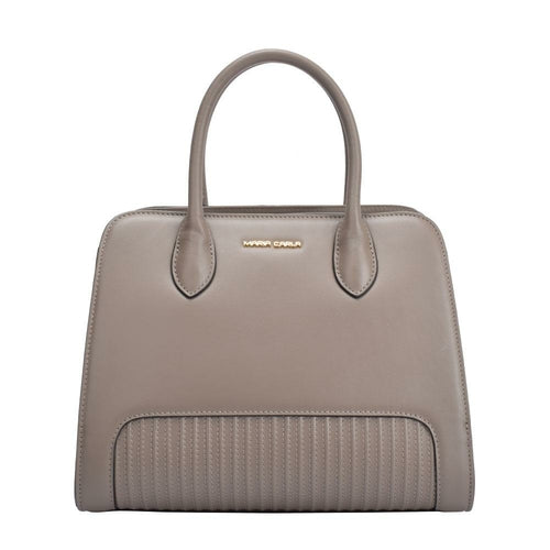 Maria Carla Luxury Leather Handbag – Smooth Cowhide Tote with Shoulder Strap