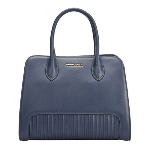 Maria Carla Luxury Leather Handbag – Smooth Cowhide Tote with Shoulder Strap