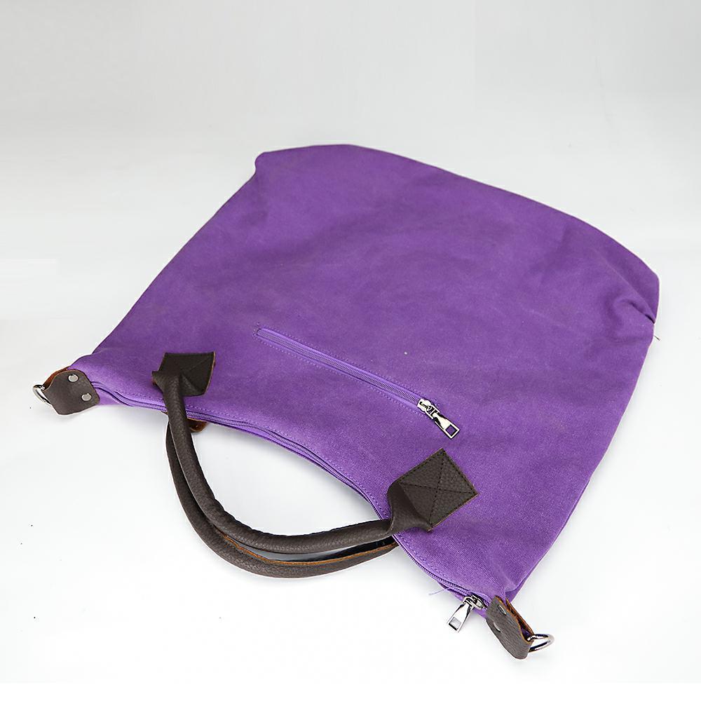 Washed Canvas Hobo Tote – Women’s Large-Capacity Shoulder & Crossbody Bag