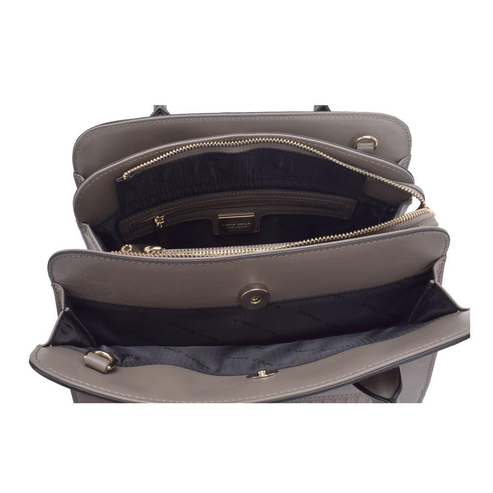 Maria Carla Luxury Leather Handbag – Smooth Cowhide Tote with Shoulder Strap