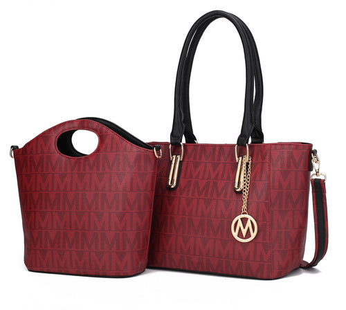 MKF Collection Casey Tote Bag – Women’s Faux Leather Handbag with Crossbody
