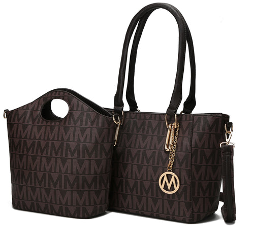 MKF Collection Casey Tote Bag – Women’s Faux Leather Handbag with Crossbody