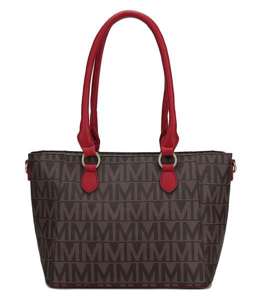 MKF Collection Casey Tote Bag – Women’s Faux Leather Handbag with Crossbody