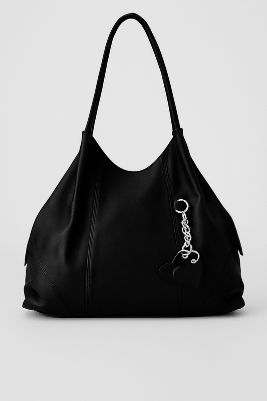 Elegant Black Tote Handbag – Women’s Fashion Shoulder Bag