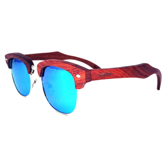 Rage Wooden Sunglasses – Women’s Polarized Eco-Friendly Ebony Frame Shades