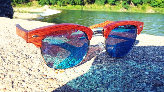 Rage Wooden Sunglasses – Women’s Polarized Eco-Friendly Ebony Frame Shades