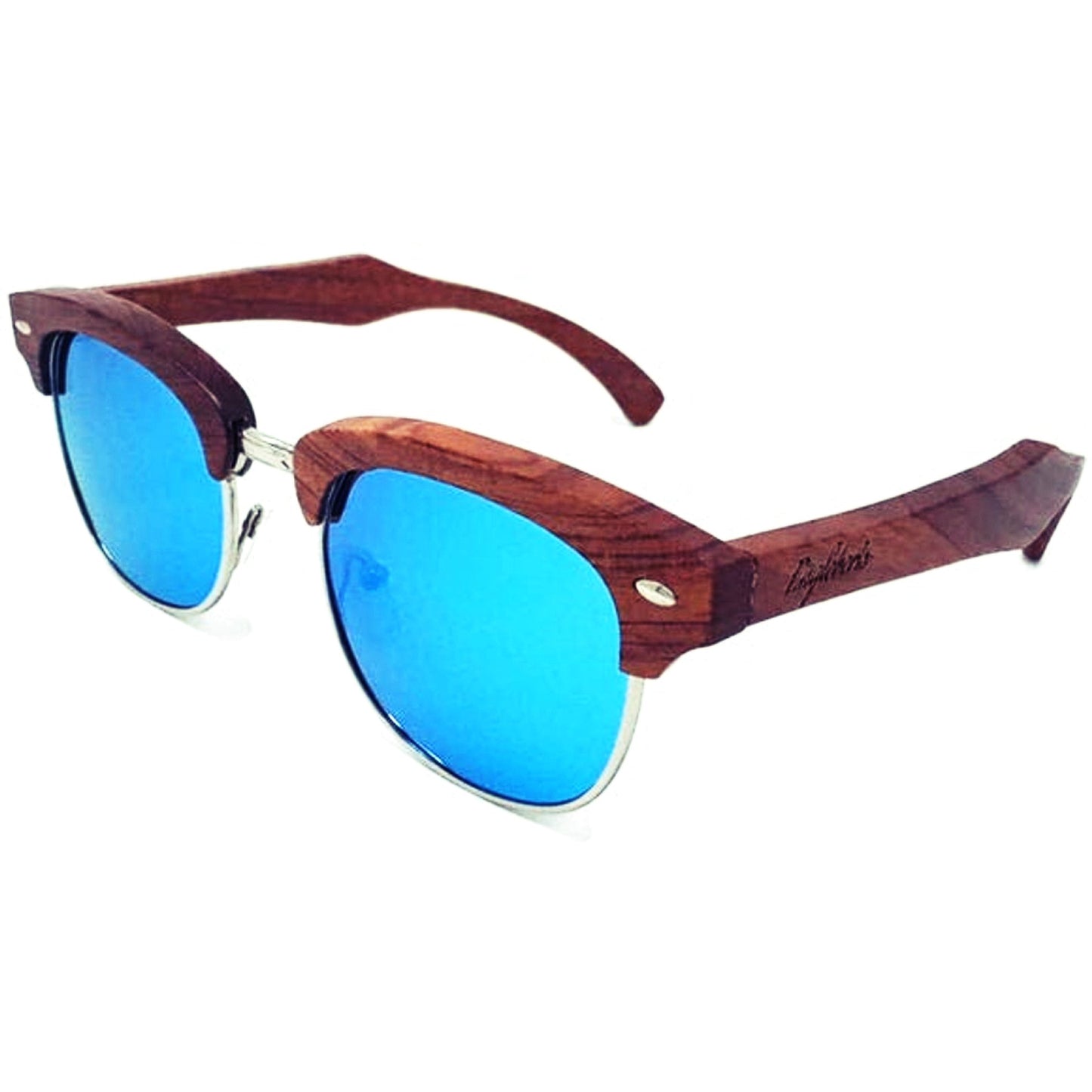 Rage Wooden Sunglasses – Women’s Polarized Eco-Friendly Ebony Frame Shades